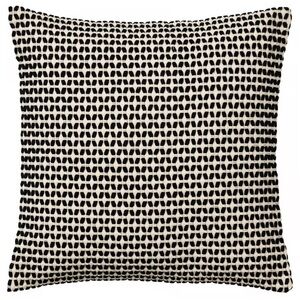 (2) IKEA - Black & White Patterned Throw Pillow Covers - 100% Cotton - KUSTFLY